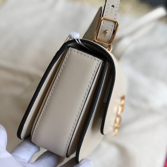 Tory Burch NWT Eleanor E/W Small Convertible Shoulder Bag New Cream - Picture 7 of 10